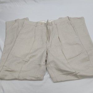 Cubavera Linen Off White Pants Size 32/32